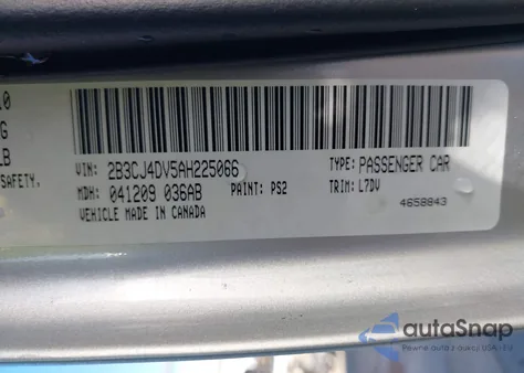 2010 Dodge Challenger Se из США, поврежденный, VIN 2B3CJ4DV5AH225066